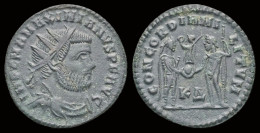 Maximianus Herculius AE Radiatus Jupiter Presents Victory On Globe - The Tetrarchy (284 AD To 307 AD)