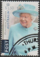 AUSTRALIA - USED 2022 $3.50 Queen Elizabeth II Platinum Jubilee, International - Usados