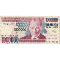 Billet, Turquie, 1,000,000 Lira, L.1970, 2002, KM:213, TB+ - Turchia