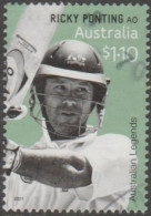 AUSTRALIA - USED 2021 $1.10 Australian Legends Of Cricket - Ricky Ponting AO - Gebraucht