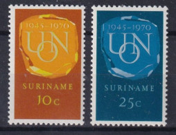 Suriname Surinam Neufs Sans Charnière ** 1970 The 25th Anniversary Of United Nations - Suriname ... - 1975