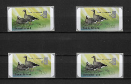 Finland 1999 MiNr. 35 Finnland ATM Birds Lesser White-fronted Goose (Anser Erythropus) 4v  MNH**  8,00 € - Oche