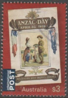 AUSTRALIA - USED 2019 $3.00 ANZAC Day 2019, International - Postcard, Flags - Usados