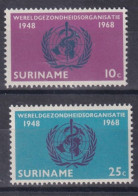 Suriname Surinam Neufs Sans Charnière ** 1968 The 20th Anniversary Of W.H.O. - Suriname ... - 1975