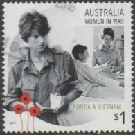 AUSTRALIA - USED 2017 $1.00 Women In War - Korea And Vietnam - Nurses - Gebraucht