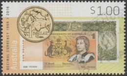 AUSTRALIA - USED 2016 $1.00 Fifty Years Of Decimal Currency - One Dollar Banknote, One Dollar Coin - Gebraucht