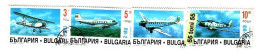 1995 Transport AIRPLANS 4v.- Used/gest.(O)  BULGARIA / Bulgarie - Used Stamps