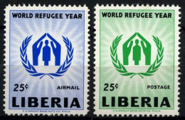 Liberia 1960 MNH 2v, World Refugee Year - Vluchtelingen