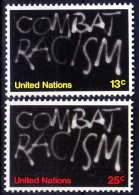 United Nations 1971 NY MNH 2v, Combat Racism, Anti Racism - Other & Unclassified