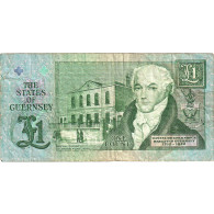 Billet, Guernesey, 1 Pound, UNDATED 1991, KM:52b, TTB - Guernesey