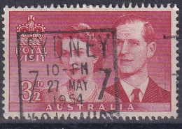 Australie Australia Royal Visit Cachet Sidney 1954 - Gebruikt