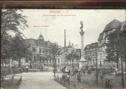 41369096 Werdau Sachsen Johannisplatz Mit Kriegsdenkmal Postamt Werdau - Werdau