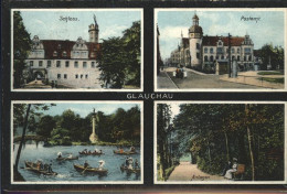 41367919 Glauchau Schloss Postamt Gruendelteich Ruderboote Glauchau - Glauchau