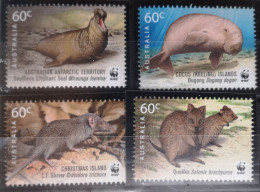 Australien 2011 WWF 4v** Wildlebende Säugetiere - Mint Stamps