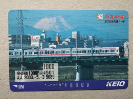 T-605 - JAPAN, Japon, Nipon, Carte Prepayee, Prepaid Card, CARD, RAILWAY, TRAIN, CHEMIN DE FER - Treni