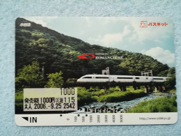 T-605 - JAPAN, Japon, Nipon, Carte Prepayee, Prepaid Card, CARD, RAILWAY, TRAIN, CHEMIN DE FER - Treni