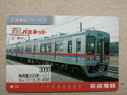 T-605 - JAPAN, Japon, Nipon, Carte Prepayee, Prepaid Card, CARD, RAILWAY, TRAIN, CHEMIN DE FER - Treni