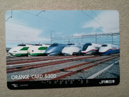 T-609 - JAPAN, Japon, Nipon, Carte Prepayee, Prepaid Card, CARD, RAILWAY, TRAIN, CHEMIN DE FER - Treinen