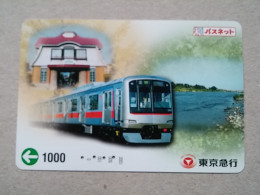 T-609 - JAPAN, Japon, Nipon, Carte Prepayee, Prepaid Card, CARD, RAILWAY, TRAIN, CHEMIN DE FER - Treinen