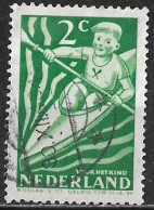 Groene Punt In De Linkerhand In 1948 Kinderzegels 2 + 2 Ct Groen NVPH 508 - Plaatfouten En Curiosa