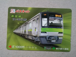 T-609 - JAPAN, Japon, Nipon, Carte Prepayee, Prepaid Card, CARD, RAILWAY, TRAIN, CHEMIN DE FER - Trains