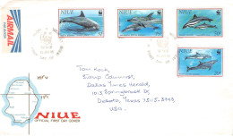 NIUE - FDC WWF 1993 - DOLPHIN / 4349 - Niue