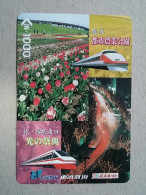 T-611 - JAPAN, Japon, Nipon, Carte Prepayee, Prepaid Card, CARD, RAILWAY, TRAIN, CHEMIN DE FER - Eisenbahnen