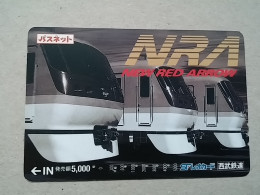 T-611 - JAPAN, Japon, Nipon, Carte Prepayee, Prepaid Card, CARD, RAILWAY, TRAIN, CHEMIN DE FER - Treni