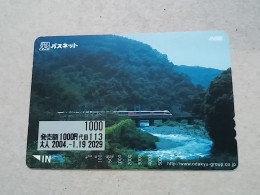 T-611 - JAPAN, Japon, Nipon, Carte Prepayee, Prepaid Card, CARD, RAILWAY, TRAIN, CHEMIN DE FER - Eisenbahnen