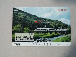 T-611 - JAPAN, Japon, Nipon, Carte Prepayee, Prepaid Card, CARD, RAILWAY, TRAIN, CHEMIN DE FER - Eisenbahnen