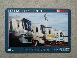 T-613 - JAPAN, Japon, Nipon, Carte Prepayee, Prepaid Card, CARD, RAILWAY, TRAIN, CHEMIN DE FER - Treni