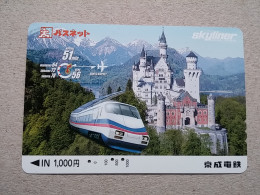 T-613 - JAPAN, Japon, Nipon, Carte Prepayee, Prepaid Card, CARD, RAILWAY, TRAIN, CHEMIN DE FER - Trains