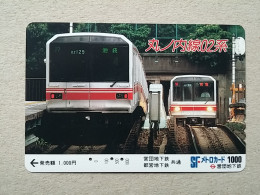 T-614 - JAPAN, Japon, Nipon, Carte Prepayee, Prepaid Card, CARD, RAILWAY, TRAIN, CHEMIN DE FER - Treni