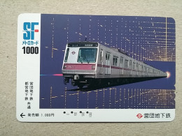 T-614 - JAPAN, Japon, Nipon, Carte Prepayee, Prepaid Card, CARD, RAILWAY, TRAIN, CHEMIN DE FER - Trains