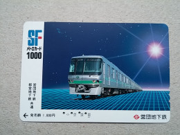 T-614 - JAPAN, Japon, Nipon, Carte Prepayee, Prepaid Card, CARD, RAILWAY, TRAIN, CHEMIN DE FER - Eisenbahnen