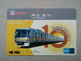 T-614 - JAPAN, Japon, Nipon, Carte Prepayee, Prepaid Card, CARD, RAILWAY, TRAIN, CHEMIN DE FER - Treinen
