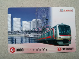 T-614 - JAPAN, Japon, Nipon, Carte Prepayee, Prepaid Card, CARD, RAILWAY, TRAIN, CHEMIN DE FER - Treinen