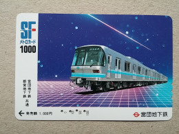 T-615 - JAPAN, Japon, Nipon, Carte Prepayee, Prepaid Card, CARD, RAILWAY, TRAIN, CHEMIN DE FER - Trains