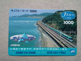 T-615 - JAPAN, Japon, Nipon, Carte Prepayee, Prepaid Card, CARD, RAILWAY, TRAIN, CHEMIN DE FER - Trains