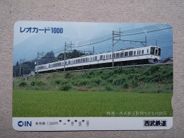 T-615 - JAPAN, Japon, Nipon, Carte Prepayee, Prepaid Card, CARD, RAILWAY, TRAIN, CHEMIN DE FER - Trenes