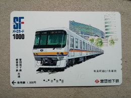 T-615 - JAPAN, Japon, Nipon, Carte Prepayee, Prepaid Card, CARD, RAILWAY, TRAIN, CHEMIN DE FER - Trains