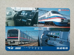 T-616 - JAPAN, Japon, Nipon, Carte Prepayee, Prepaid Card, CARD, RAILWAY, TRAIN, CHEMIN DE FER - Treinen