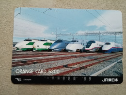 T-616 - JAPAN, Japon, Nipon, Carte Prepayee, Prepaid Card, CARD, RAILWAY, TRAIN, CHEMIN DE FER - Trains