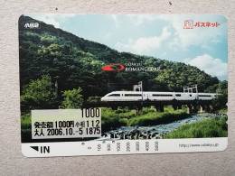 T-617 - JAPAN, Japon, Nipon, Carte Prepayee, Prepaid Card, CARD, RAILWAY, TRAIN, CHEMIN DE FER - Treinen