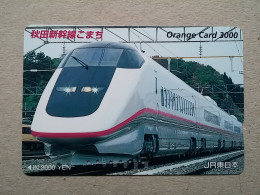 T-618 - JAPAN, Japon, Nipon, Carte Prepayee, Prepaid Card, CARD, RAILWAY, TRAIN, CHEMIN DE FER - Trains