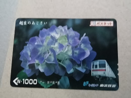 T-618 - JAPAN, Japon, Nipon, Carte Prepayee, Prepaid Card, CARD, RAILWAY, TRAIN, CHEMIN DE FER - Eisenbahnen