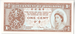 HONG KONG - 1 Cent 1961-1995 UNC - Hongkong