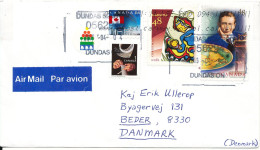 Canada Cover Sent To Denmark Dundas (ON) 4-4-2005 With More Topic Stamps - Lettres & Documents