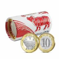 China 2021 Chinese Lunar New Year OX Year Commemorative Coin Copper Alloy Coins 10 Yuan  RMB 20Sets  20Pcs - Chine