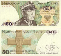 Billet De Banque Pologne Pk N° 142 - 50 Zlotych - Pologne